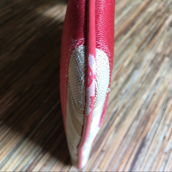 Coach Swingpack Crossbody Messenger Bag Khaki Cream Tan Pink Stripe - Picture 10 of 11